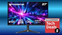 Tech Deals Cover Image featuring an Acer Predator XB27OU Gaming Monitor