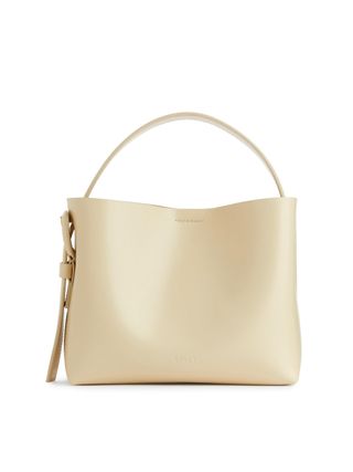 Leather Crossbody Bag - Beige - Arket Gb