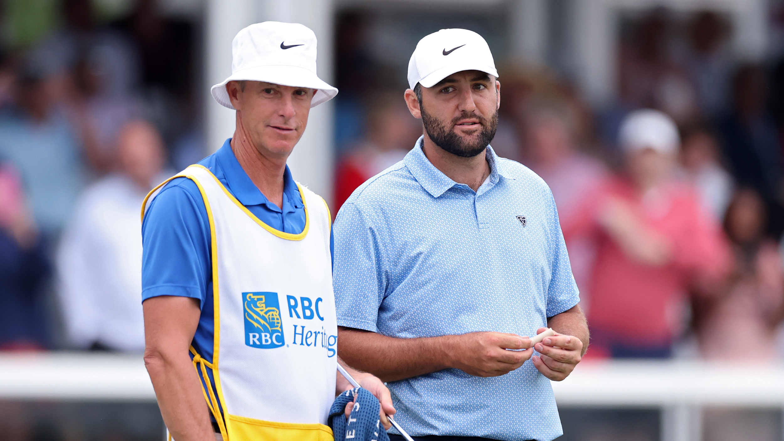 Ted Scott and Scottie Scheffler at the RBC Heritage