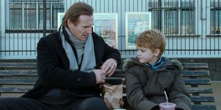 Liam Neeson and Thomas Sangster in Love Actually