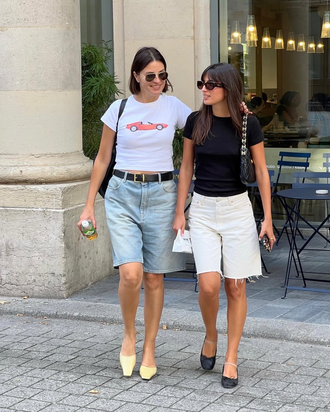 Influencers wearing jorts