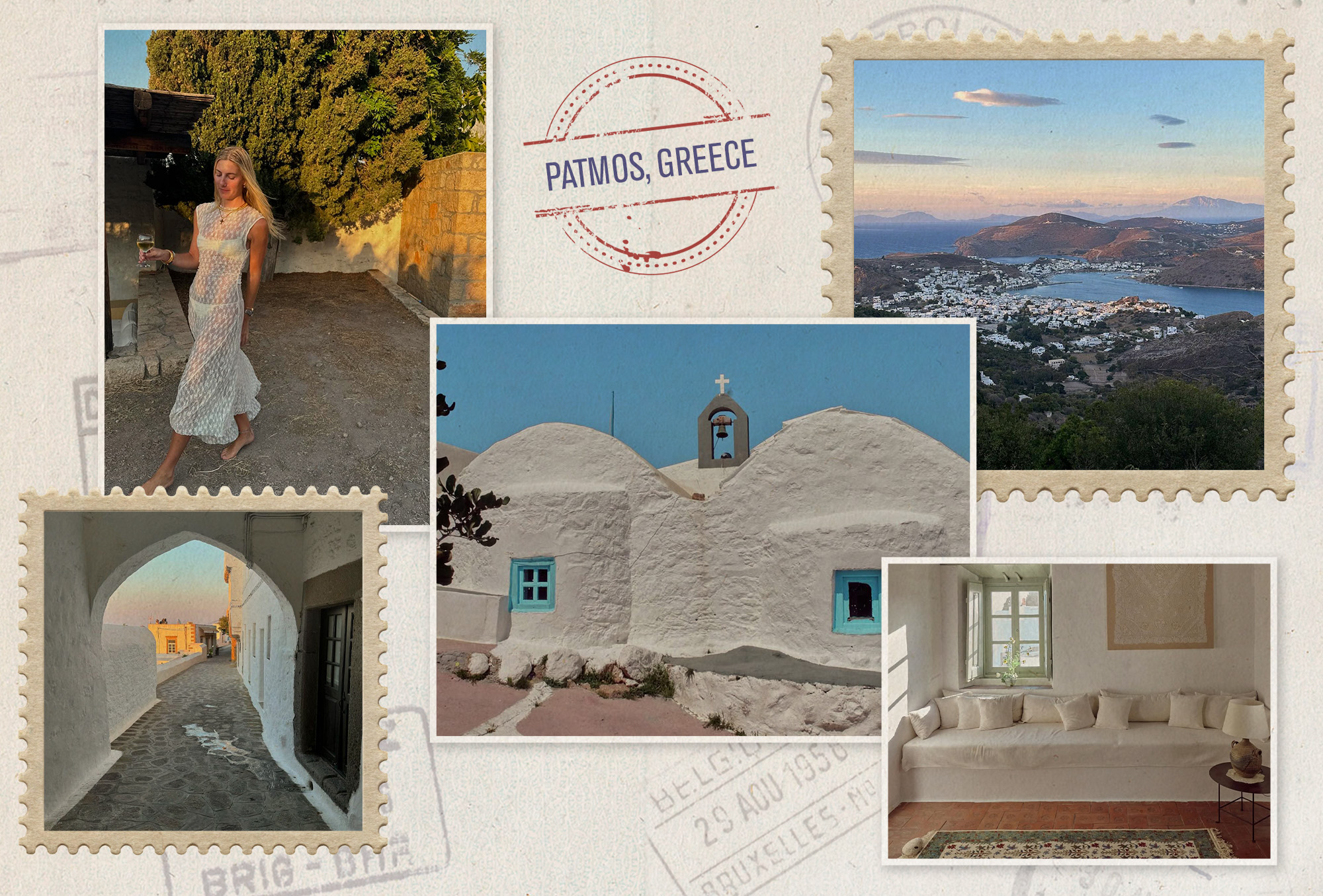 a collage of images featuring lesser-known European destinations in Spain, France, Italy, and Greece