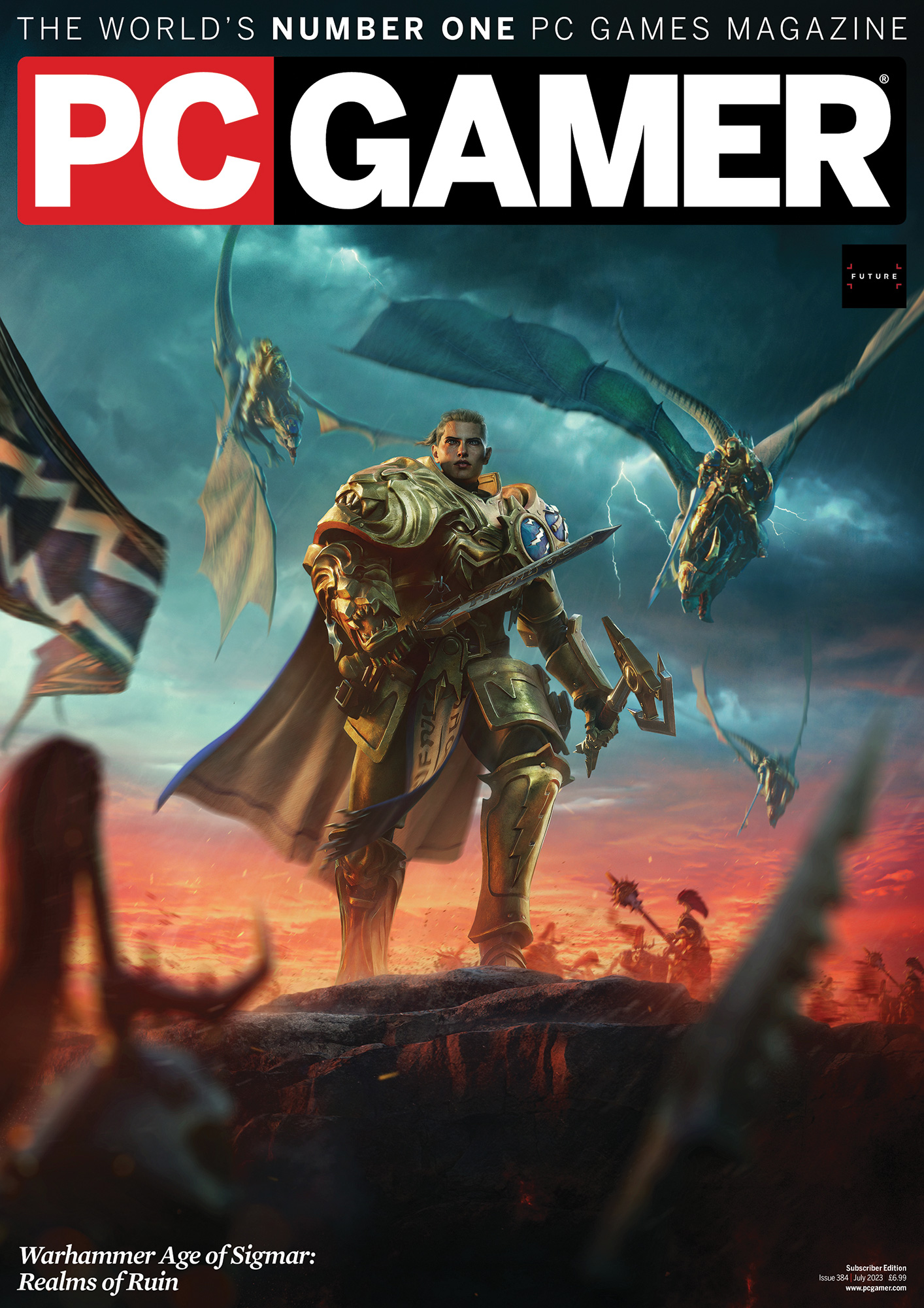 Revista PC Gamer Julio 2023 Warhammer Age of Sigmar Realms of Ruin