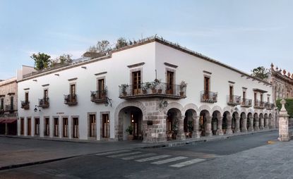 The restored 18th-century mansion sits on Morelia’s main plaza