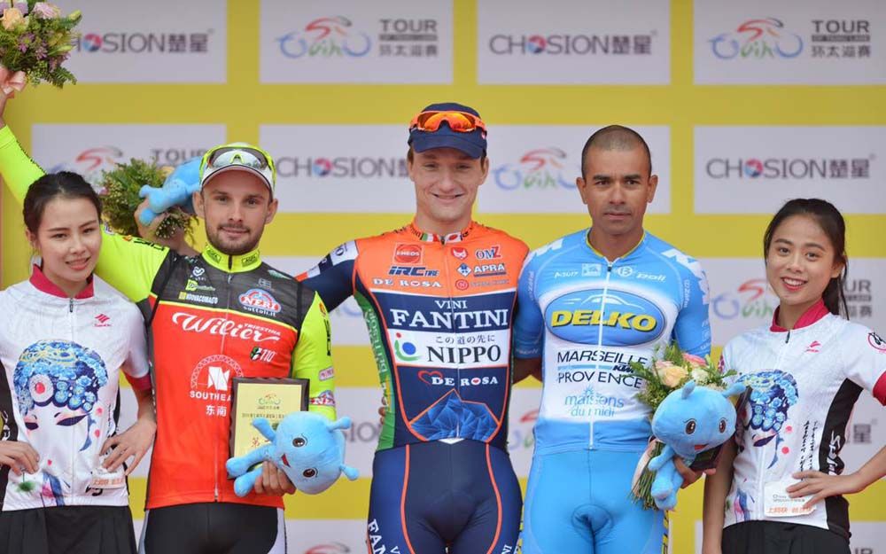 The stage 4 podium