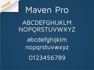 Free font: Maven Pro