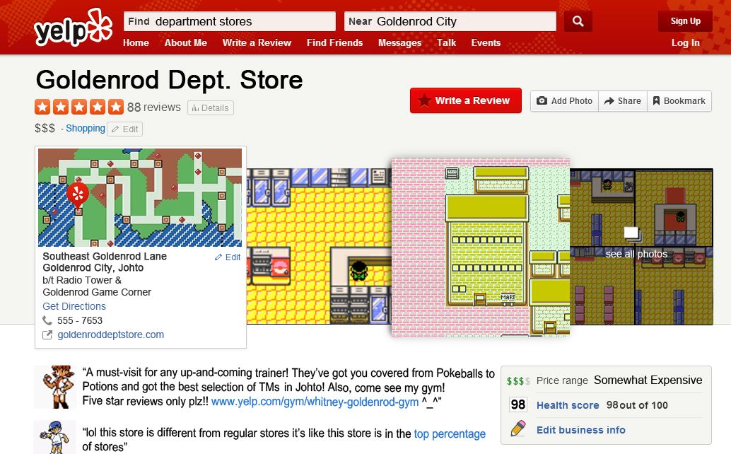 Goldenrod Department Store (Pokemon Gold/Silver) by Ethan - 4/5 stars