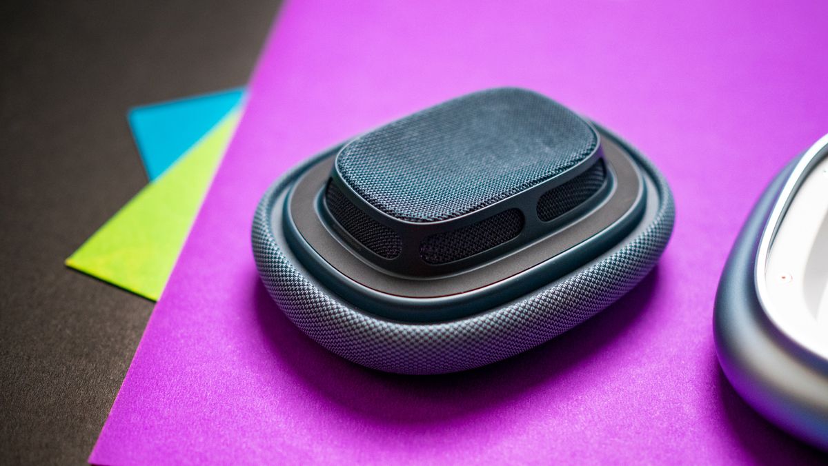 AirPods Max USB-C against colorful background