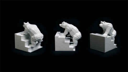 3D printed bear GIF