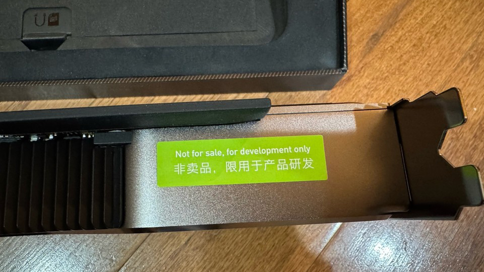 An engineering sample of the RTX 3080 Ti with 20GB RAM
