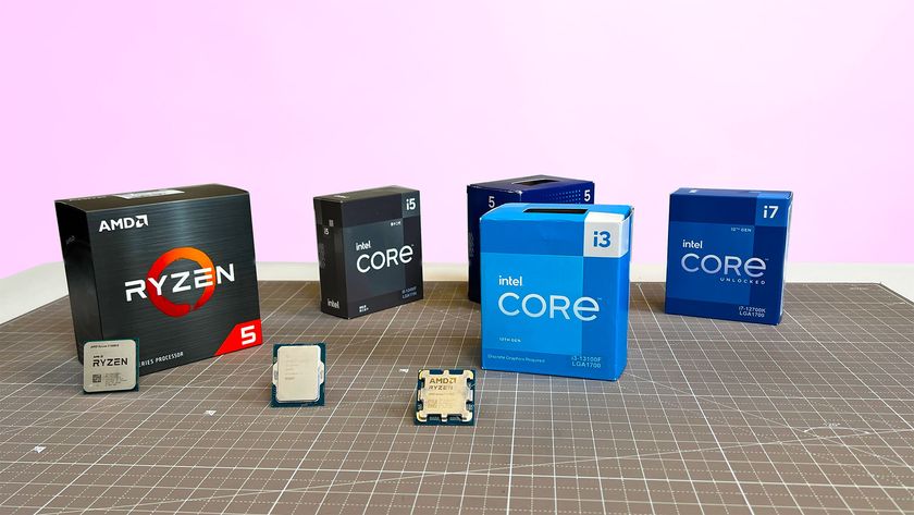 Several of the best cheap processors on a table