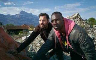Omar Sy and Laurent Lafitte in The Takedown