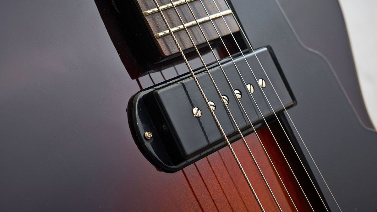 The single-coil pickup is Guild's equivalent of the P-90, a powerful single coil with a distinctive bite