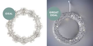 christmas round snowscape beaded wreath ideal and great deal