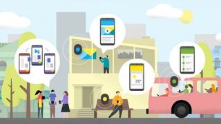 Bluetooth beacons are being installed in city centres (Image: Google)
