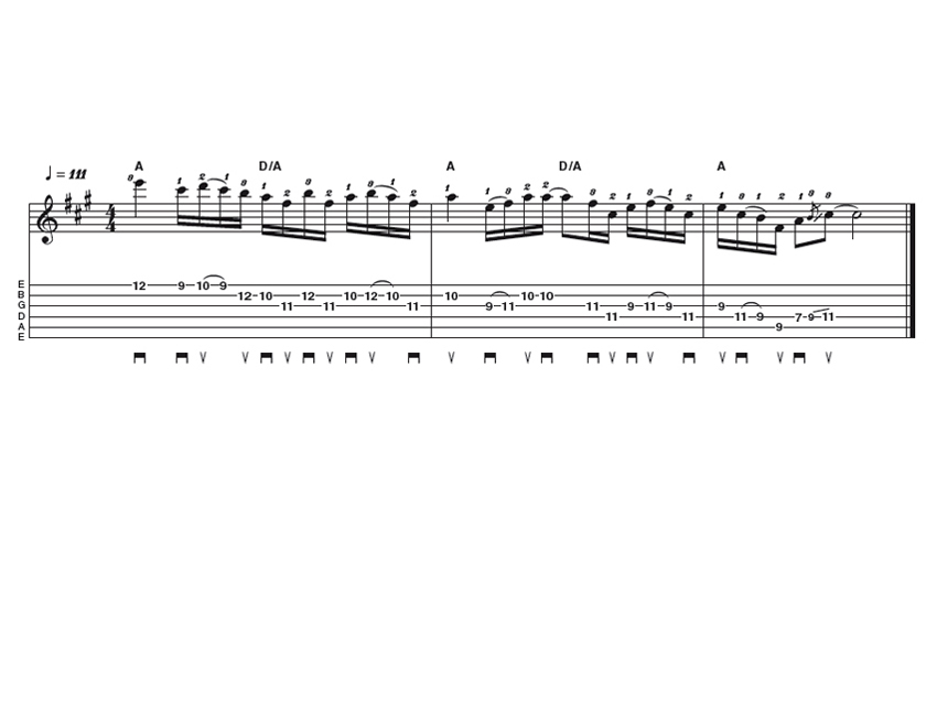 Intermediate lick two: Allman Brothers run