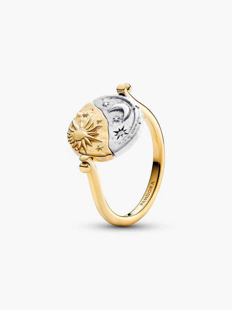 Sun &amp;amp; Moon Reversible Medallion Ring
