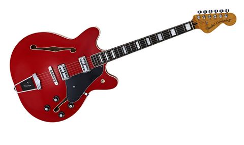 Despite the Gibson-style bridge, the basic feel is very familiar and Fender-like