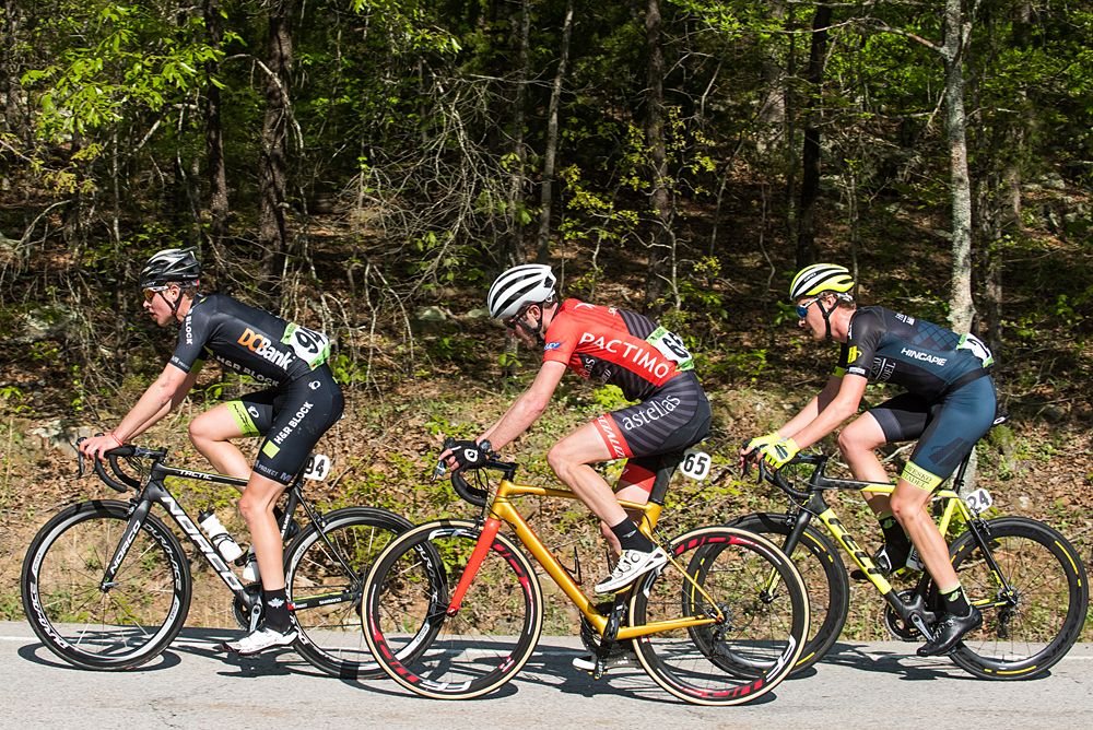 Riders struggle over the climbs Joe Martin Stage Race Pro Men - Stage 2