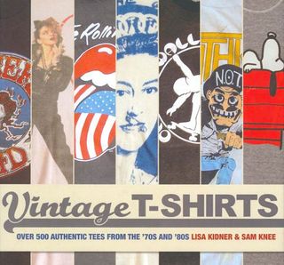 T-shirt design: a book called 'Vintage T-shirts'