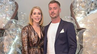 Katherine Ryan and Bobby Kootstra attend the Moet Summer House opening night