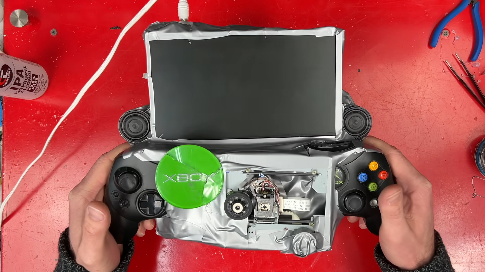 Homemade original Xbox handheld