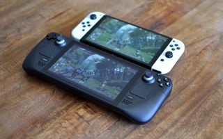 Steam Deck compared to Nintendo Switch OLED