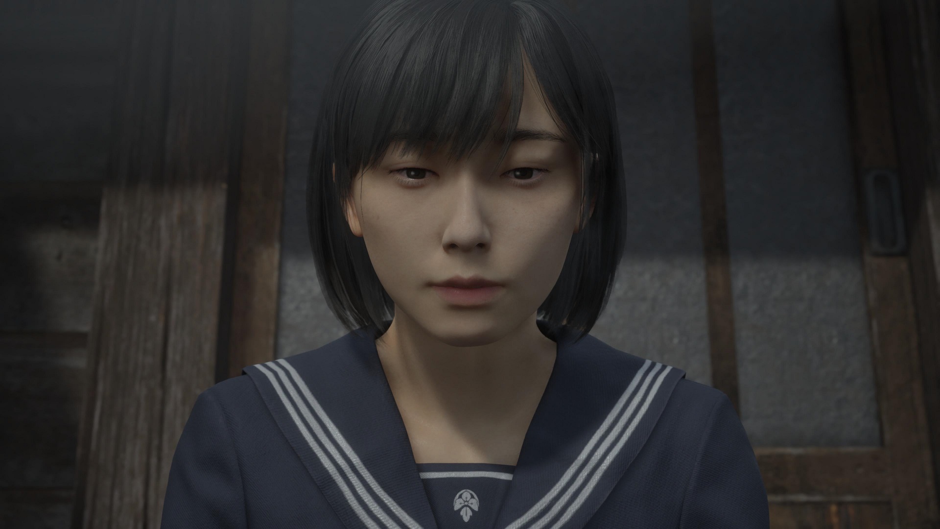 Close up of protagonist Hinako from Silent Hill f