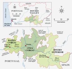Douro valley map