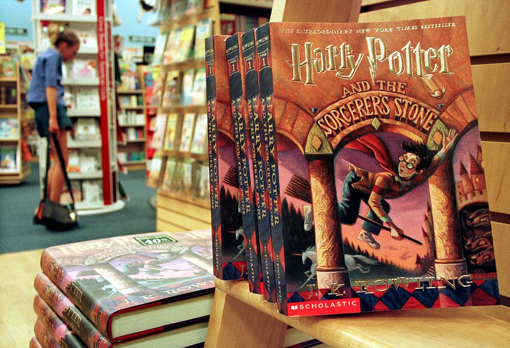 Copies of Harry Potter and the Sorcerer&amp;#039;s Stone.