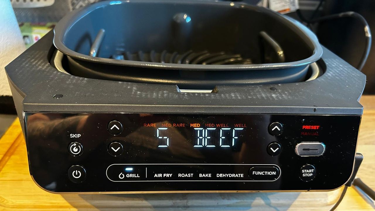 Meat probe settings on Ninja 5-in-1 Grill and Air Fryer
