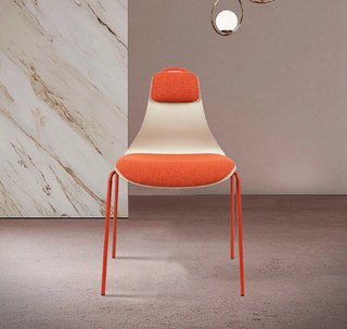 Modern color contrast dining chair.