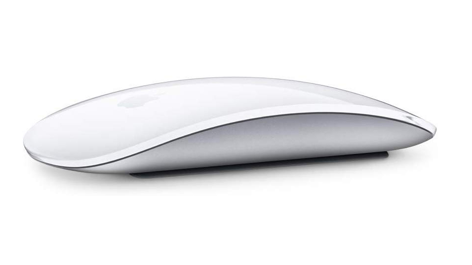 Apple Magic Mouse 2 from the side on a white background