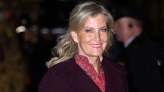 Sophie, Duchess of Edinburgh smiles as she attends the 'Together At Christmas' Carol Service at Westminster Abbey on December 05, 2025