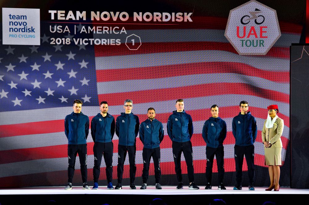 Team Novo Nordisk is flying the flag for diabetes sufferers