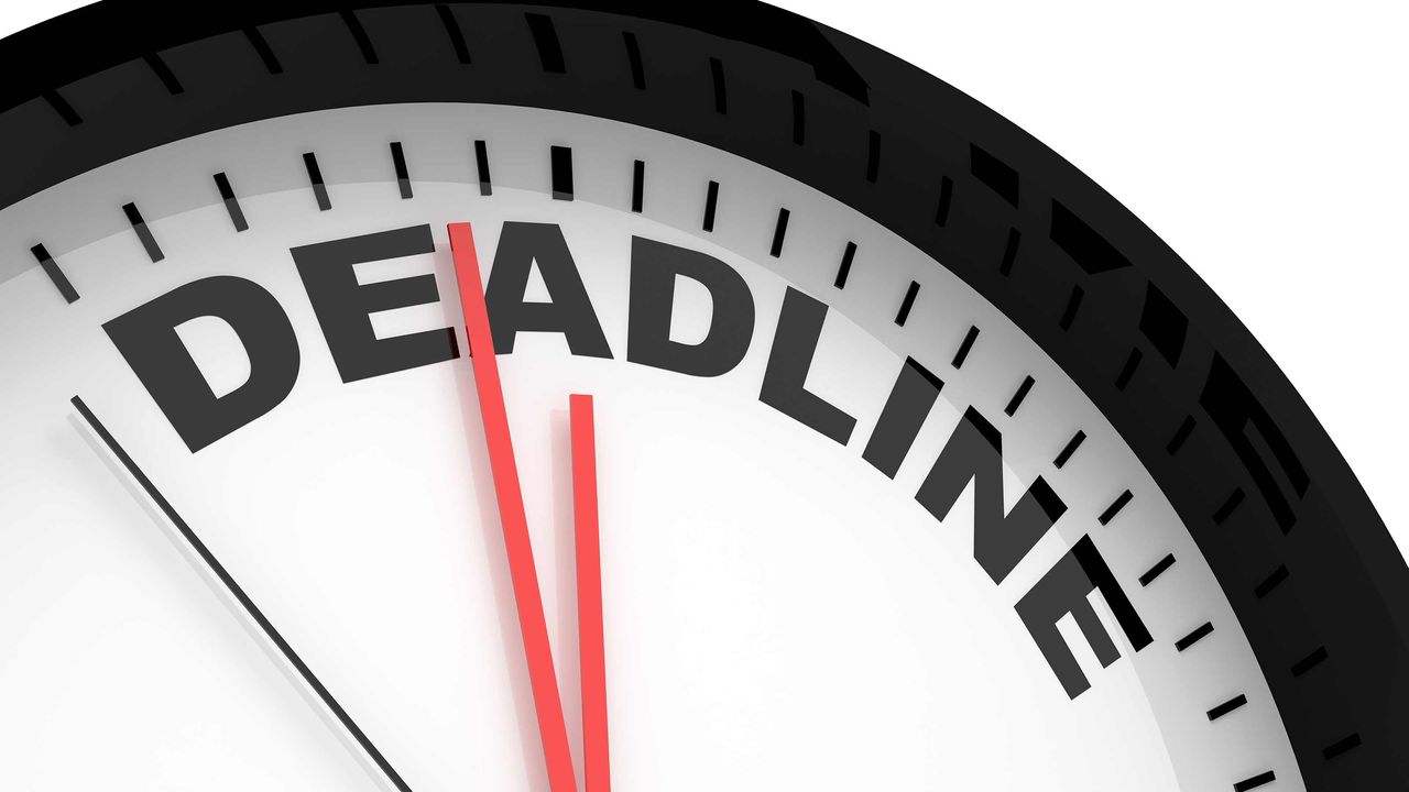 picture of a deadline clock