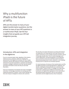 Why a multifunction iPaaS is the future of APIs