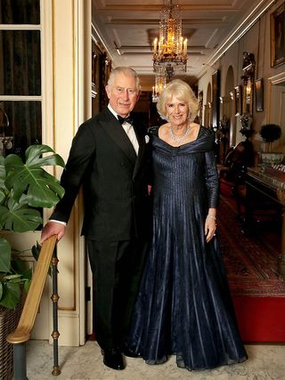 HRH Prince Charles, Prince of Wales and Camilla, Duchess of Cornwall pose for a photograph at Clarence House before leaving for an event to celebrate the prince's 70th Birthday hosted by Queen Elizabeth II at Buckingham Palace, on November 14, 2018 in London, United Kingdom. (Photo by Chris Jackson/Clarence House via Getty Images)