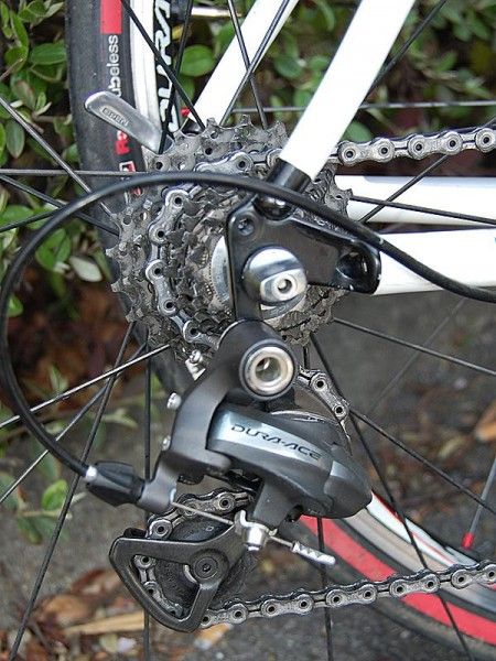 These look like extra-long dropouts but they're actually stock equipment on the Lapierre S-Lite frame.