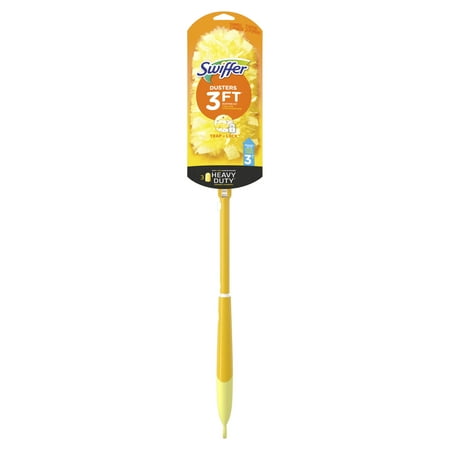 Swiffer Dusters With Extension Pole, Cleaning Kit Includes 3ft Extendable Handle + 3 Duster Refills