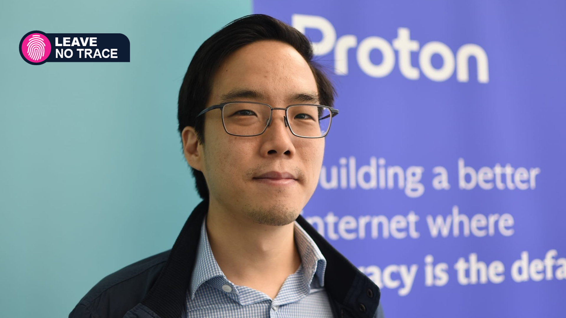Headshot of Proton's Founder, Andy Yen, in the Geneva office 