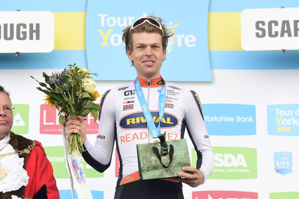 Kamp on the podium