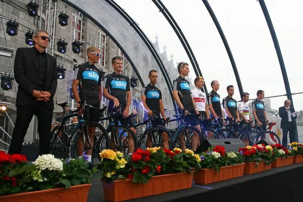 Team Sky is presented ahead of the 2012 Tour de France