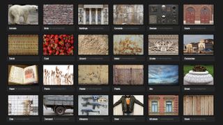 Sample thumbnail images of free textures from Texturer
