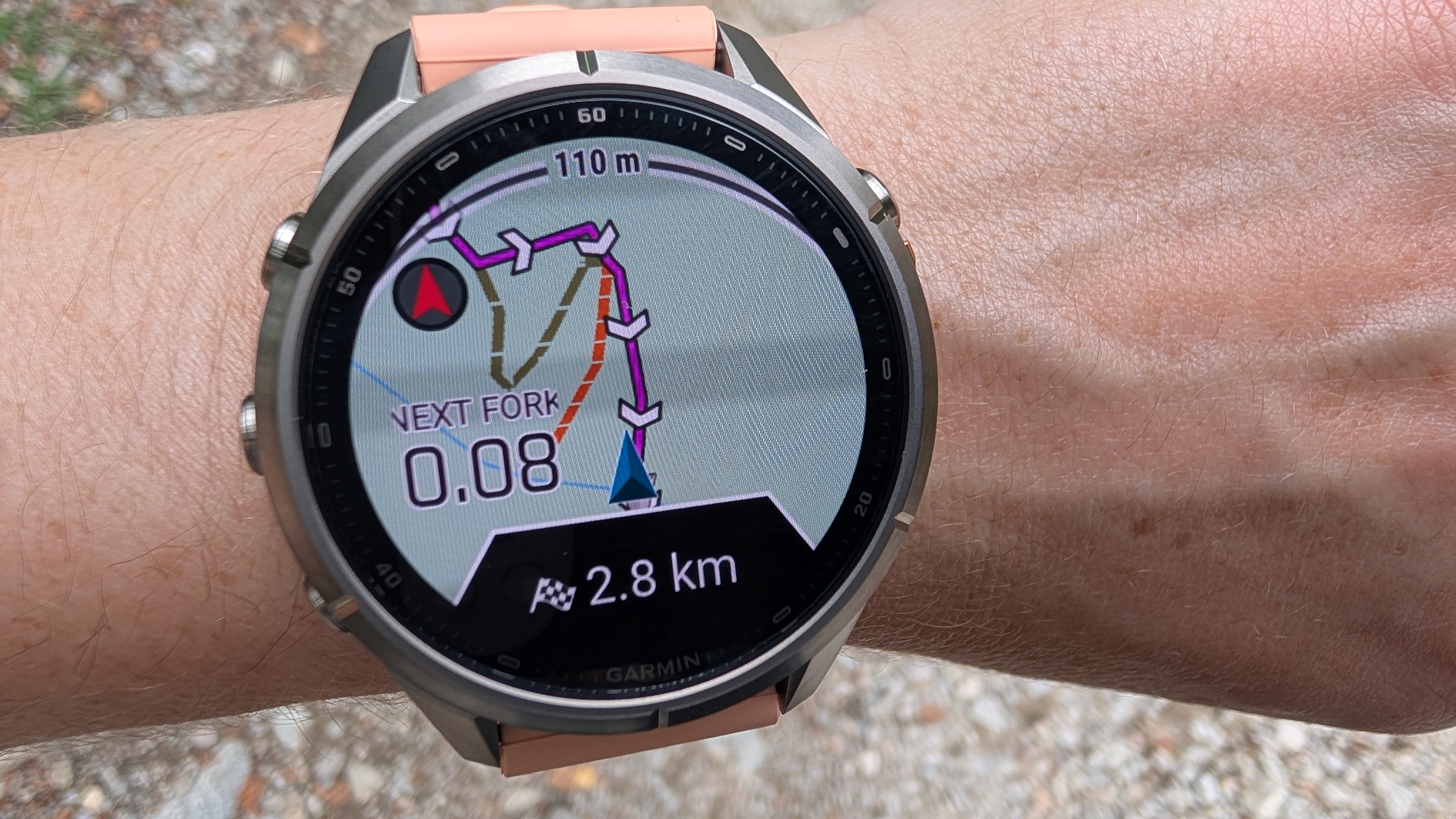 Garmin fenix 9 Pro on wrist during activity