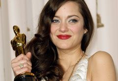 Marie Claire red carpet photos: Marion Cotillard, Oscar winner 2008