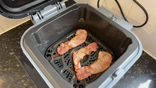 Cooked bacon in the Ninja Speedi
