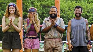 Frannie Marin, Carolyn Wiger, Yamil “Yam Yam” Arocho, and Danny Massa on Survivor