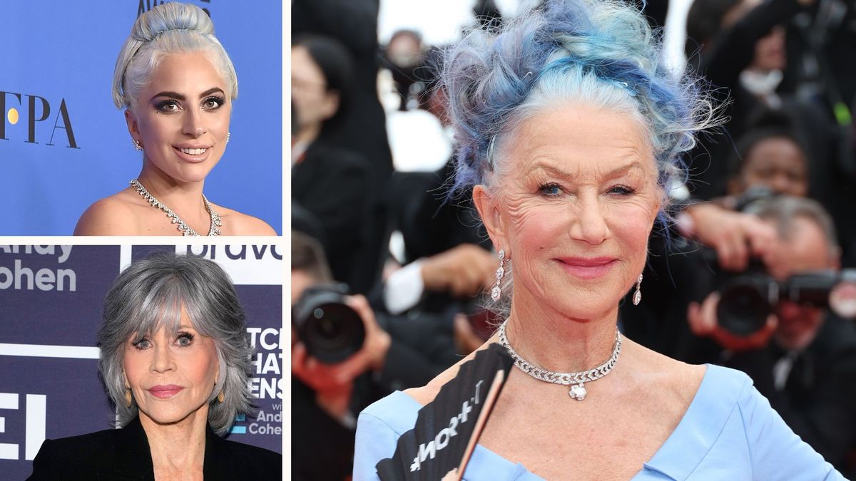 4. "Celebrities Rocking the Blue Gray Hair Trend" - wide 9