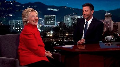 Hillary Clinton shares her debate strategy with Jimmy Kimmel